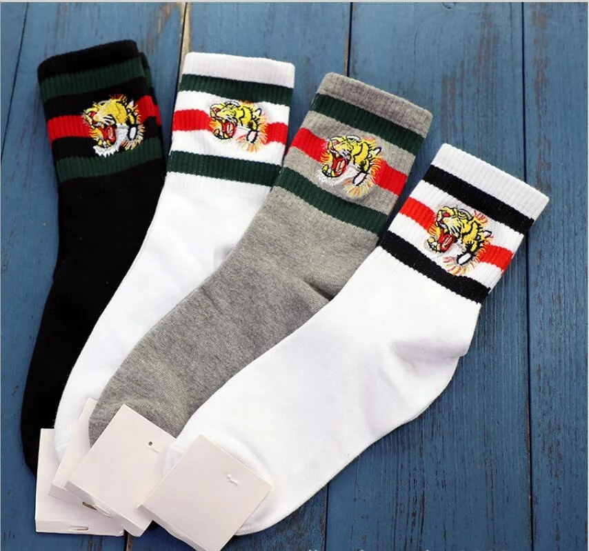New Arrival Embroidered Retro Tiger Head Stripe Trend Men's Women's Cotton Socks, Picture
New Arrival Embroidered Retro Tiger Head Stripe Trend Men's Women's Cotton Socks, Picture