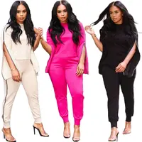 New Arrivals Fashion Women Casual O-Neck Long Sleeve Zipper Sweater Tops long Pants Side Striped 2 Piece Set Tracksuit
New Arrivals Fashion Women Casual O-Neck Long Sleeve Zipper Sweater Tops long Pants Side Striped 2 Piece Set Tracksuit