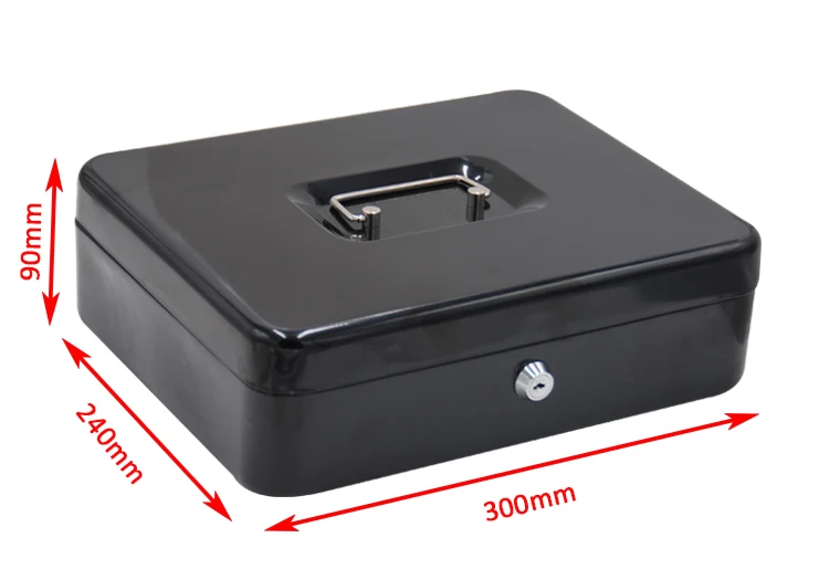 12 Inches Cash Box, 30*24*9cm Safety Technology Stainless Steel