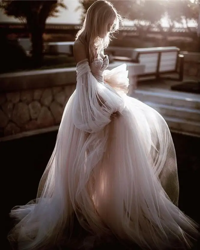 1620T#Ready To Ship Real Photos Super Fairy Simple Tulle Lace Long Sleeve Princess Style Off Shoulder Ball Gown Wedding Dress, Off white/champane
1620T#Ready To Ship Real Photos Super Fairy Simple Tulle Lace Long Sleeve Princess Style Off Shoulder Ball Gown Wedding Dress, Off white/champane
