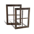 Hot sale rustic style home window frames room outdoor wooden wall decor