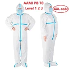 Uniform Coverall Manufacturer AAMI PB 70 Level 1 2 3 Coverall Tyvek Chemical Suit Protective Coverall Working Uniform