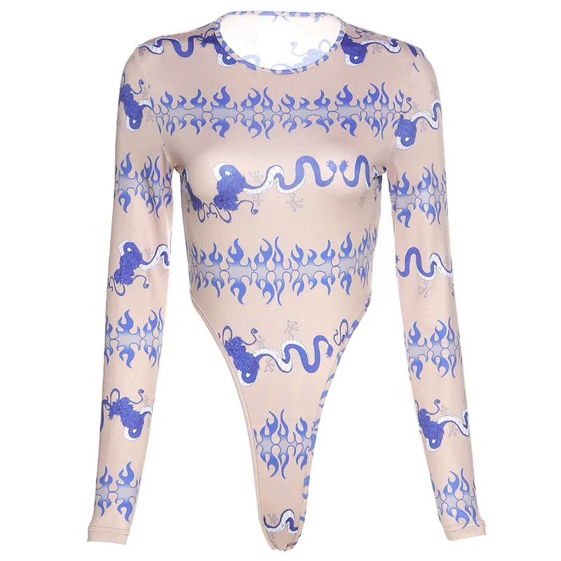 2021 New Arrivals New Style Women'S Long Sleeved Round Neck Fashion Print Slim Sexy One Piece Suit Women Bodysuit
2021 New Arrivals New Style Women'S Long Sleeved Round Neck Fashion Print Slim Sexy One Piece Suit Women Bodysuit