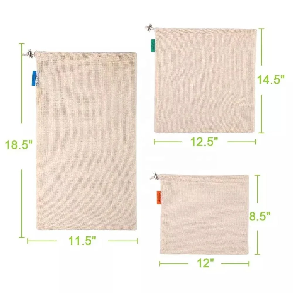 Wholesale eco-friendly small drawstring mesh bag cotton mesh bag for vegetable and fruit, Custom
Wholesale eco-friendly small drawstring mesh bag cotton mesh bag for vegetable and fruit, Custom