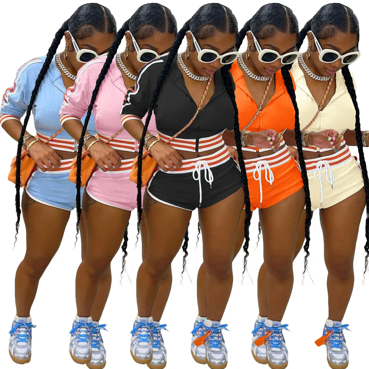 Summer fashion Solid tank top with shorts Biker jogger sets woman two piece Short Set jogging womens workout
Summer fashion Solid tank top with shorts Biker jogger sets woman two piece Short Set jogging womens workout