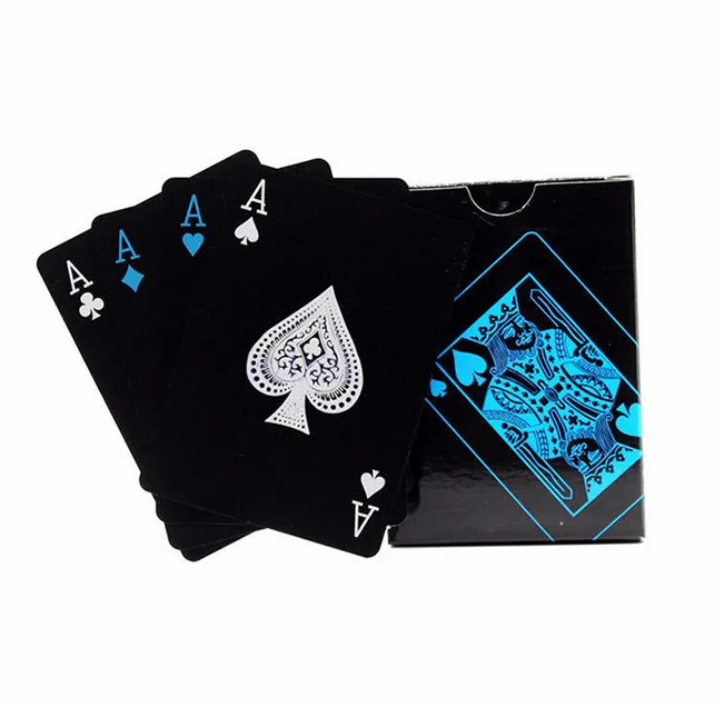 High quality poker waterproof pure black plastic poker card board game card PVC poker card
High quality poker waterproof pure black plastic poker card board game card PVC poker card