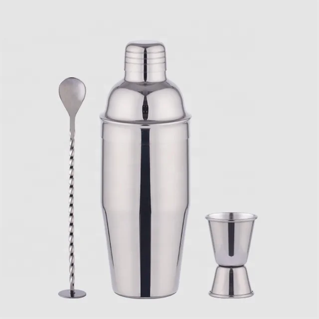 Factory Direct 700ml stainless steel shaker bar tool set customizable cocktail mixer
Factory Direct 700ml stainless steel shaker bar tool set customizable cocktail mixer