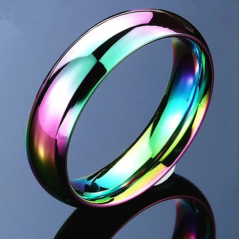 New Rainbow Color New Stainless Steel Rings Women Fashion Jewelry Wholesale, Gold, silver
New Rainbow Color New Stainless Steel Rings Women Fashion Jewelry Wholesale, Gold, silver