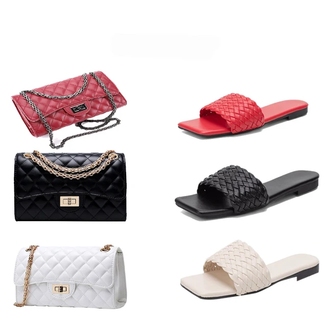 Fashion 2021 lady's matching slippers and bag purse set Casual Summer flat Platform Sandals beach handbag and shoe, Pink
Fashion 2021 lady's matching slippers and bag purse set Casual Summer flat Platform Sandals beach handbag and shoe, Pink