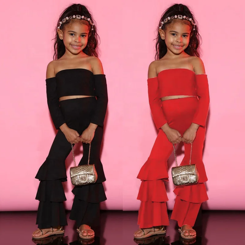 New Arrivals 2022 Off Shoulder Tops Baby Toddler Little Girls Boutique Clothing Sets Girls Kids Clothes Set
New Arrivals 2022 Off Shoulder Tops Baby Toddler Little Girls Boutique Clothing Sets Girls Kids Clothes Set