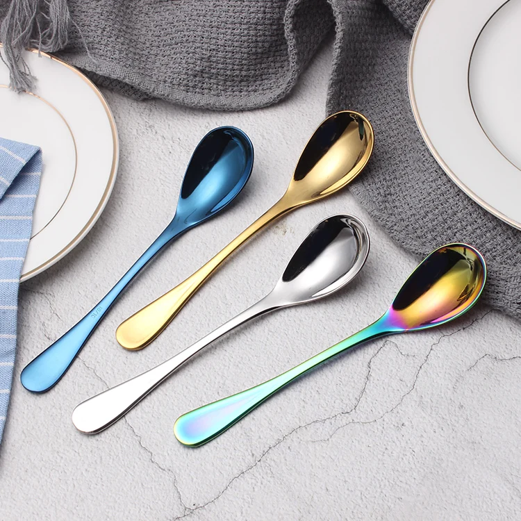 Titanium Metal Dessert Spoon Stainless Steel Coffee Stir Spoon Color Changing Spoon, Customized color
Titanium Metal Dessert Spoon Stainless Steel Coffee Stir Spoon Color Changing Spoon, Customized color