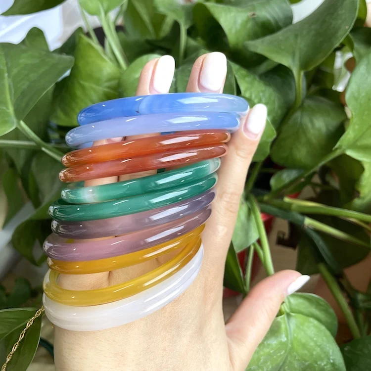 2021 New Chinese Charm Jade Bangles For Women Natural Stone Multicolor Real Jade Bangle Bracelet Jewelry, Green,white,red,yellow,blue,purple
2021 New Chinese Charm Jade Bangles For Women Natural Stone Multicolor Real Jade Bangle Bracelet Jewelry, Green,white,red,yellow,blue,purple