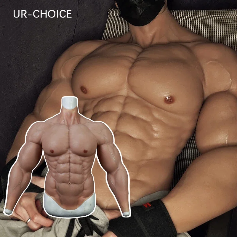 URCHOICE Realistic Fake Muscle Suit Silicone Artificial Gel Macho Costume For Man Cosplay Halloween Chest Simulation Skin, Four colors.caucasian,natural,tan,dark
URCHOICE Realistic Fake Muscle Suit Silicone Artificial Gel Macho Costume For Man Cosplay Halloween Chest Simulation Skin, Four colors.caucasian,natural,tan,dark