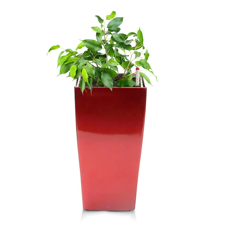 

Best price large garden supplies pp flower pots plastic vase indoor tall planter lazy self watering planter flower plant pot