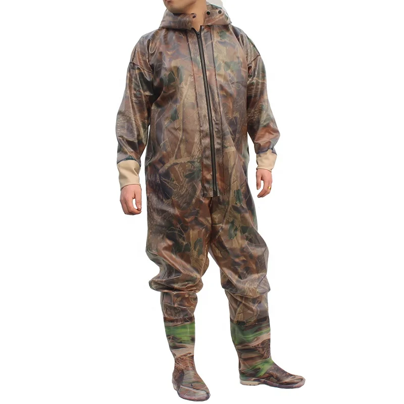 Thick wear-resistant one-piece PVC water pants waterproof overall fishing waders, Camouflage color
Thick wear-resistant one-piece PVC water pants waterproof overall fishing waders, Camouflage color
