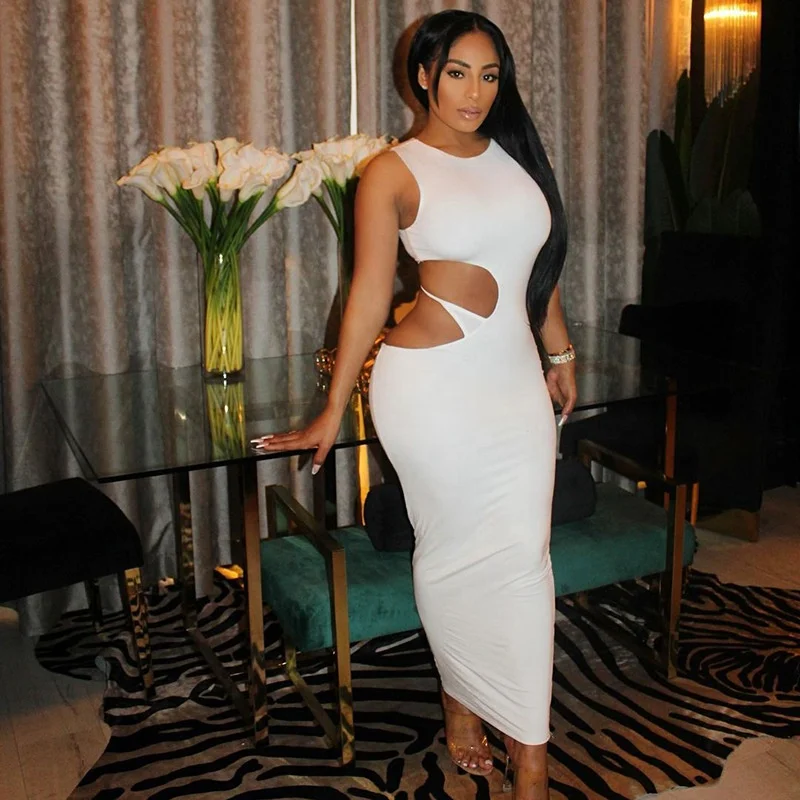 DressNOVA Sleeveless Bodycon Maxi Dress For Women Side Hollow Out Midnight Club Outfits Solid Hot Summer 2021 Slim Party Dresses
DressNOVA Sleeveless Bodycon Maxi Dress For Women Side Hollow Out Midnight Club Outfits Solid Hot Summer 2021 Slim Party Dresses