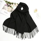 Low profile pashmina cheap plain fashion white designer winter shawl scarf