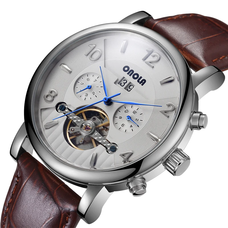 ONOLA brand luxury timepiece Waterproof watch for men Automatic mechanical Fashion Casual Business Tourbillon Mechanical Watch, 4 colors
ONOLA brand luxury timepiece Waterproof watch for men Automatic mechanical Fashion Casual Business Tourbillon Mechanical Watch, 4 colors