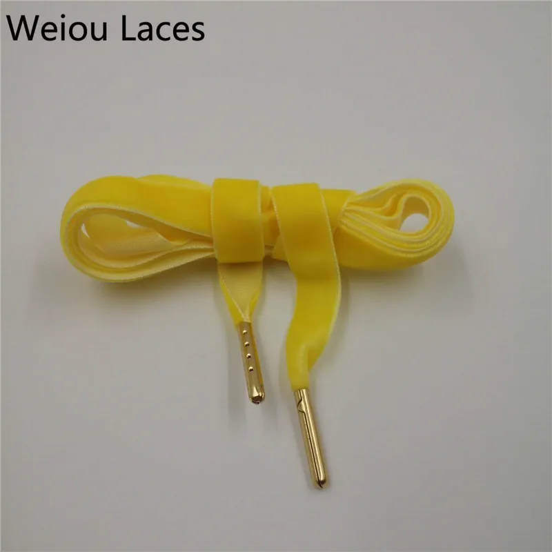 Weiou Unique Exquisite Christmas Gift Velvet Shoelaces Support Gold Gun Silver Metal Tips Customized Multiple Lengths Widths, Yellow, white, green, pink
Weiou Unique Exquisite Christmas Gift Velvet Shoelaces Support Gold Gun Silver Metal Tips Customized Multiple Lengths Widths, Yellow, white, green, pink