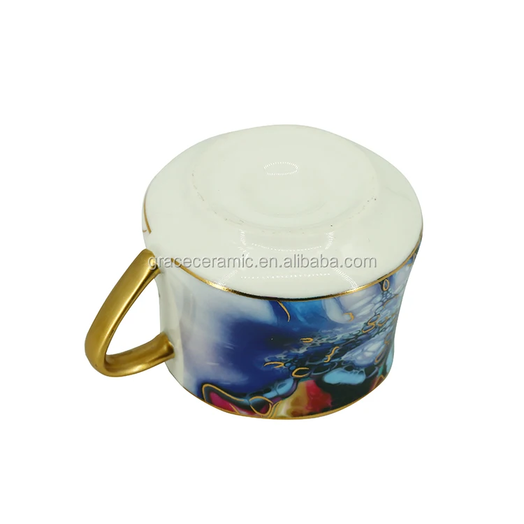 new custom design ceramic fine porcelain coffee espresso cup and