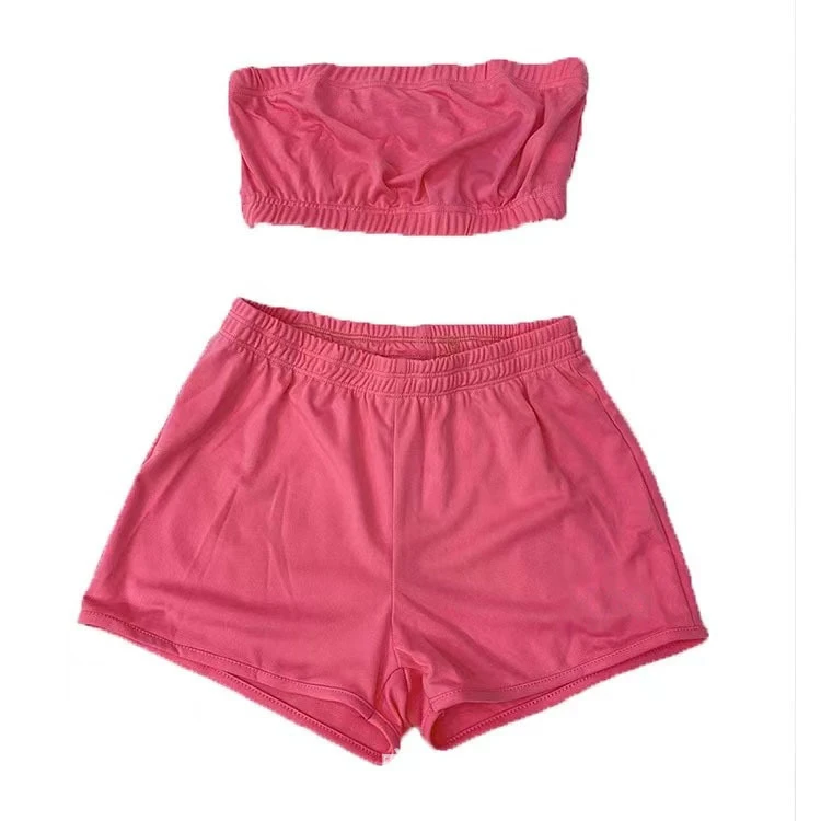 Summer Sleeveless Shorts Corset 2 Piece Sets Sexy Women Clothing Summer Two Piece Set, 10 colors
Summer Sleeveless Shorts Corset 2 Piece Sets Sexy Women Clothing Summer Two Piece Set, 10 colors