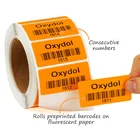 High Quality Printed Machine Qr Code Electronic Serial Number Barcode Adhesive Sticker Label