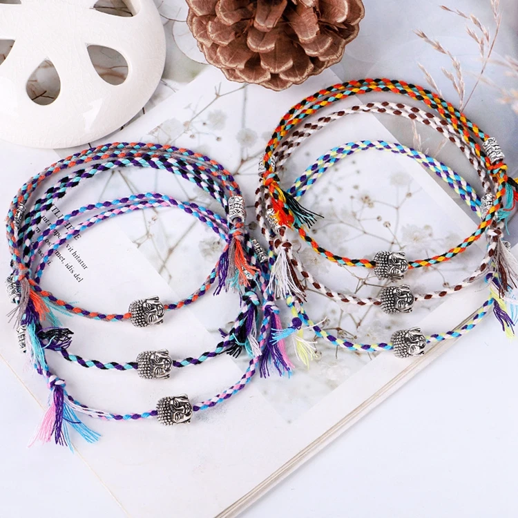Ethnic Buddhist Women Colorful Double Layers Handmade Woven Cotton Lucky Tibetan Buddha Amulet Rope Bracelet For Men
Ethnic Buddhist Women Colorful Double Layers Handmade Woven Cotton Lucky Tibetan Buddha Amulet Rope Bracelet For Men