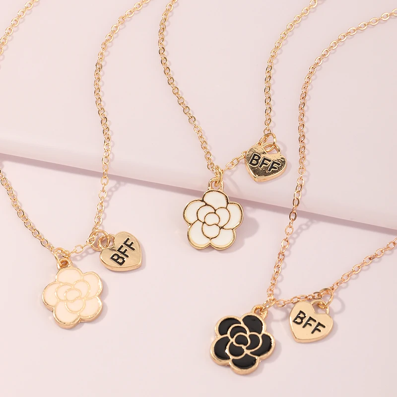 Hot Selling Promotional BFF Flower Necklace Separable Children Best Friends Flower Necklaces
Hot Selling Promotional BFF Flower Necklace Separable Children Best Friends Flower Necklaces