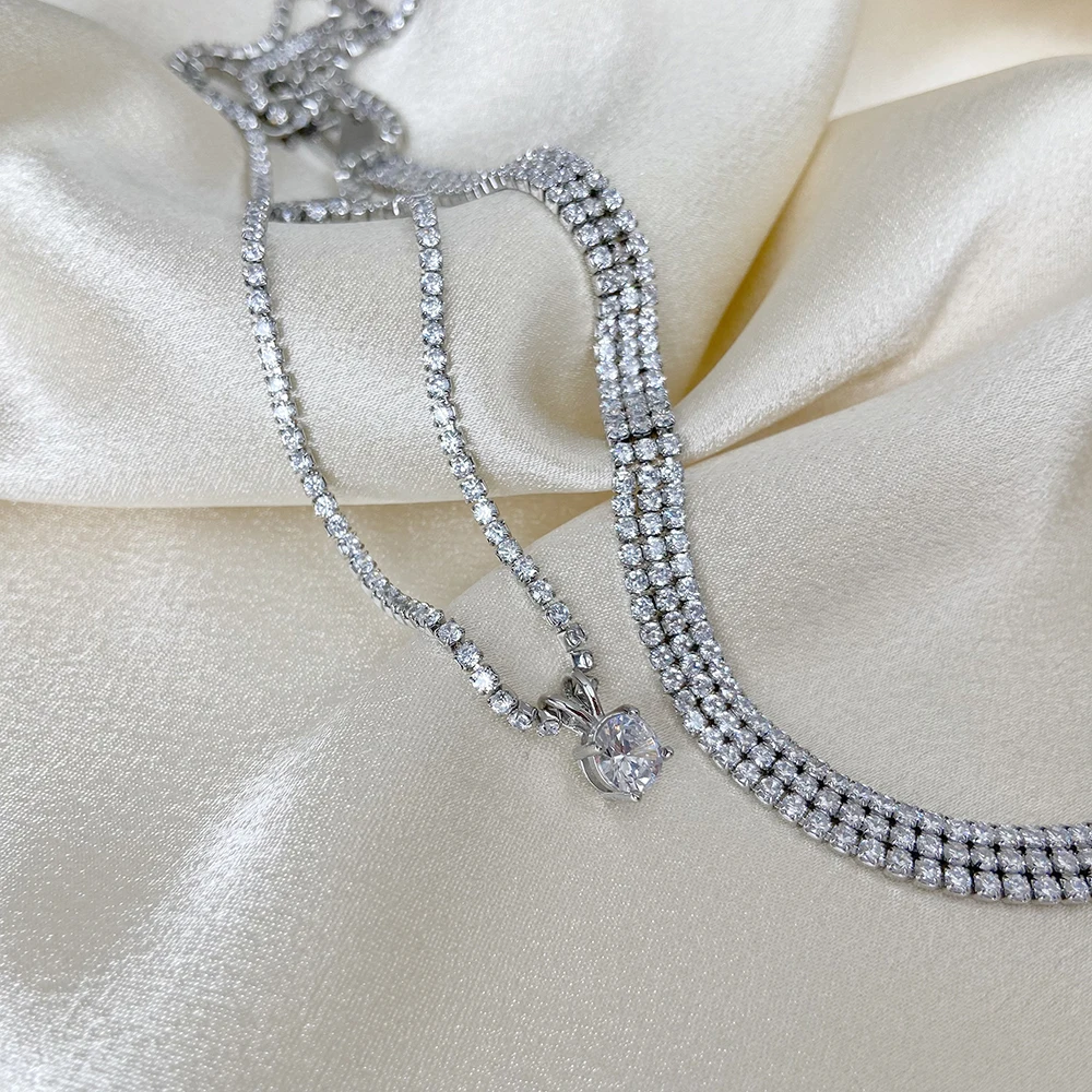 Exquisite Full Diamond Bracelet Pendant Necklace Set Beautiful Luxury Flash Diamond Bridal Dinner Accessories
Exquisite Full Diamond Bracelet Pendant Necklace Set Beautiful Luxury Flash Diamond Bridal Dinner Accessories