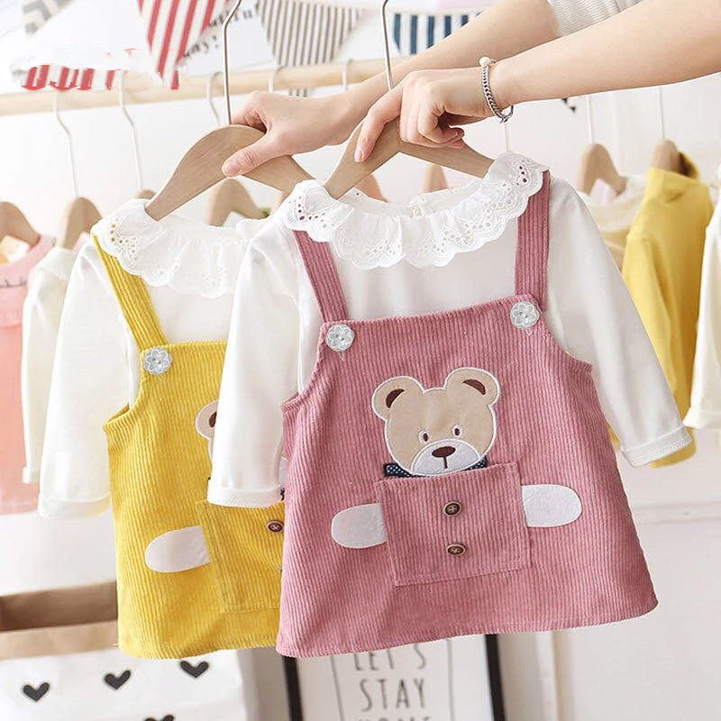 Korean Version Of Children Clothing Wholesale Autumn Solid Color Dress 2 PCS Cute Baby Girl Dress
Korean Version Of Children Clothing Wholesale Autumn Solid Color Dress 2 PCS Cute Baby Girl Dress