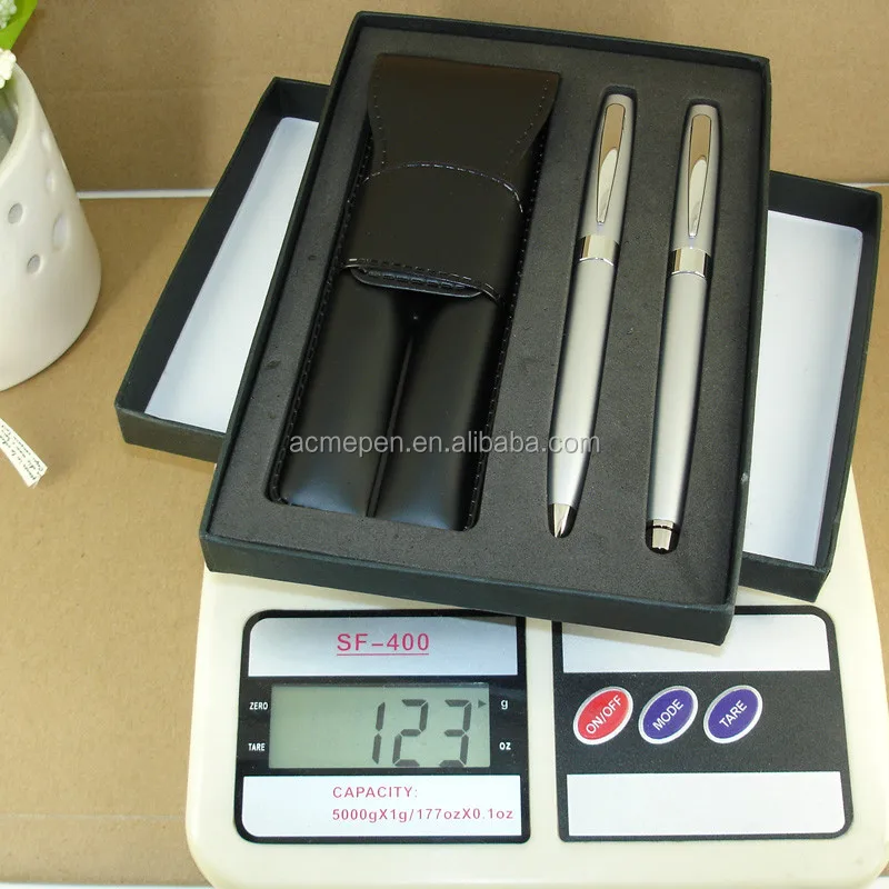 1585b & 1585r set  description  metal slant ball pen