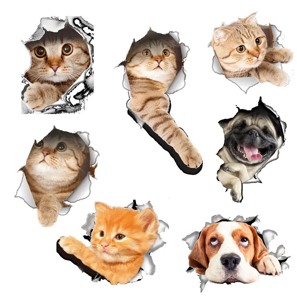 Cute Dog Cat Wall Stickers 3d Animal Pvc Toilet Wall Decor Waterproof Kitchen Refrigerator Stickers Diy Room Decoration
Cute Dog Cat Wall Stickers 3d Animal Pvc Toilet Wall Decor Waterproof Kitchen Refrigerator Stickers Diy Room Decoration