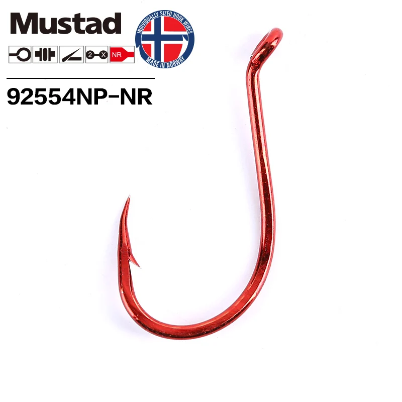 Mustad Big Red 2X SUICIDE High Carbon Steel Ultrapoint Triangle Point Offset Fishing Hook,,92554NP-NR
Mustad Big Red 2X SUICIDE High Carbon Steel Ultrapoint Triangle Point Offset Fishing Hook,,92554NP-NR