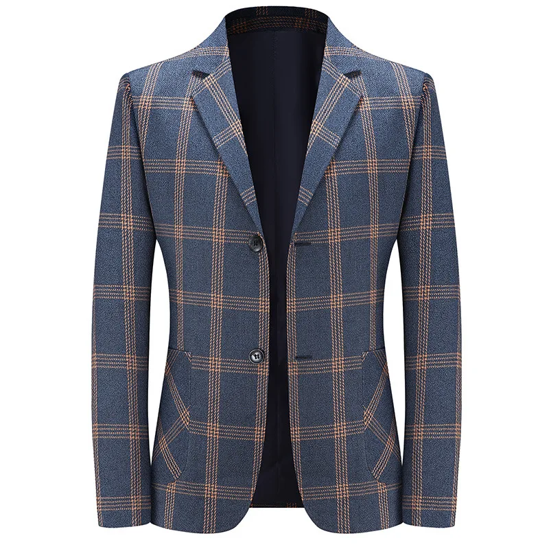 New Men Casual Plaid Suit Blazer business Wedding suit classic checkered non-iron slim Fit Single Breasted suit jacket
New Men Casual Plaid Suit Blazer business Wedding suit classic checkered non-iron slim Fit Single Breasted suit jacket