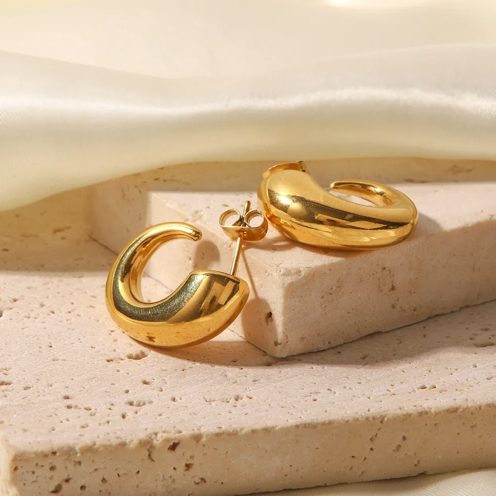 Hot selling 18K gold irregular shape fashionable simple overlapping high-grade ear ring C-shape christmas earrings jewelry
Hot selling 18K gold irregular shape fashionable simple overlapping high-grade ear ring C-shape christmas earrings jewelry