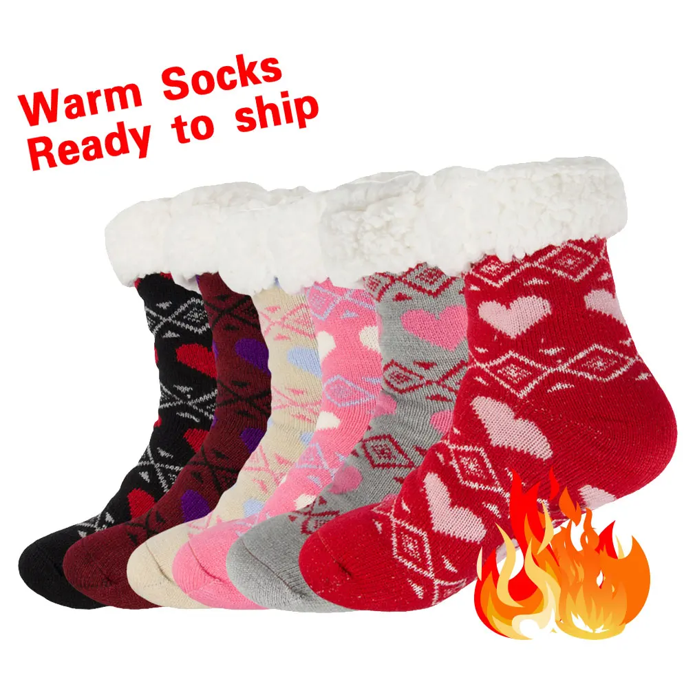 Hot sale popular thick warm thermal winter anti slip home slippers floor christmas socks women, Multi color
Hot sale popular thick warm thermal winter anti slip home slippers floor christmas socks women, Multi color