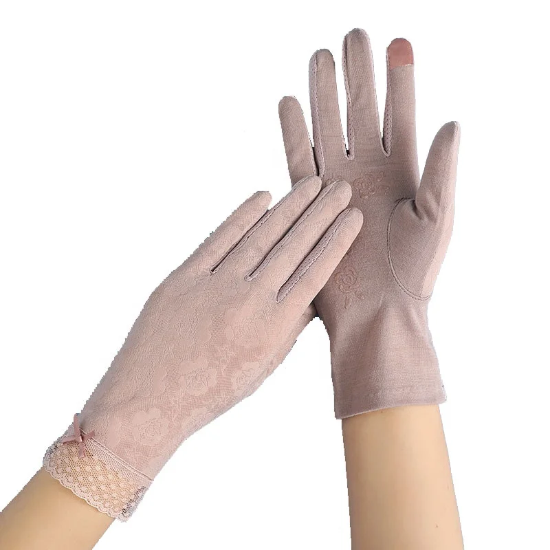 Fashion Breathable Ladies Lace Touch Screen Short Gloves Flower Summer Thin Uv Protection Sunscreen Women Driving Gloves, 3 colors available
Fashion Breathable Ladies Lace Touch Screen Short Gloves Flower Summer Thin Uv Protection Sunscreen Women Driving Gloves, 3 colors available