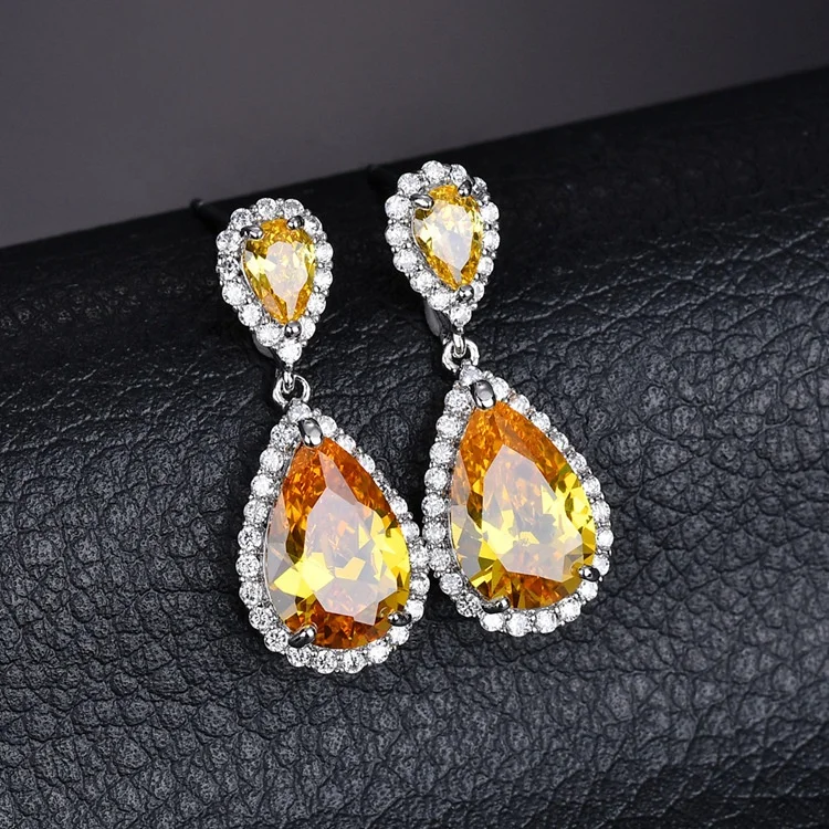 Bridal Water Drop Earrings for Wedding Party Jewelry High Quality Women Teardrop Designer Dangle Earrings, Picture shows
Bridal Water Drop Earrings for Wedding Party Jewelry High Quality Women Teardrop Designer Dangle Earrings, Picture shows