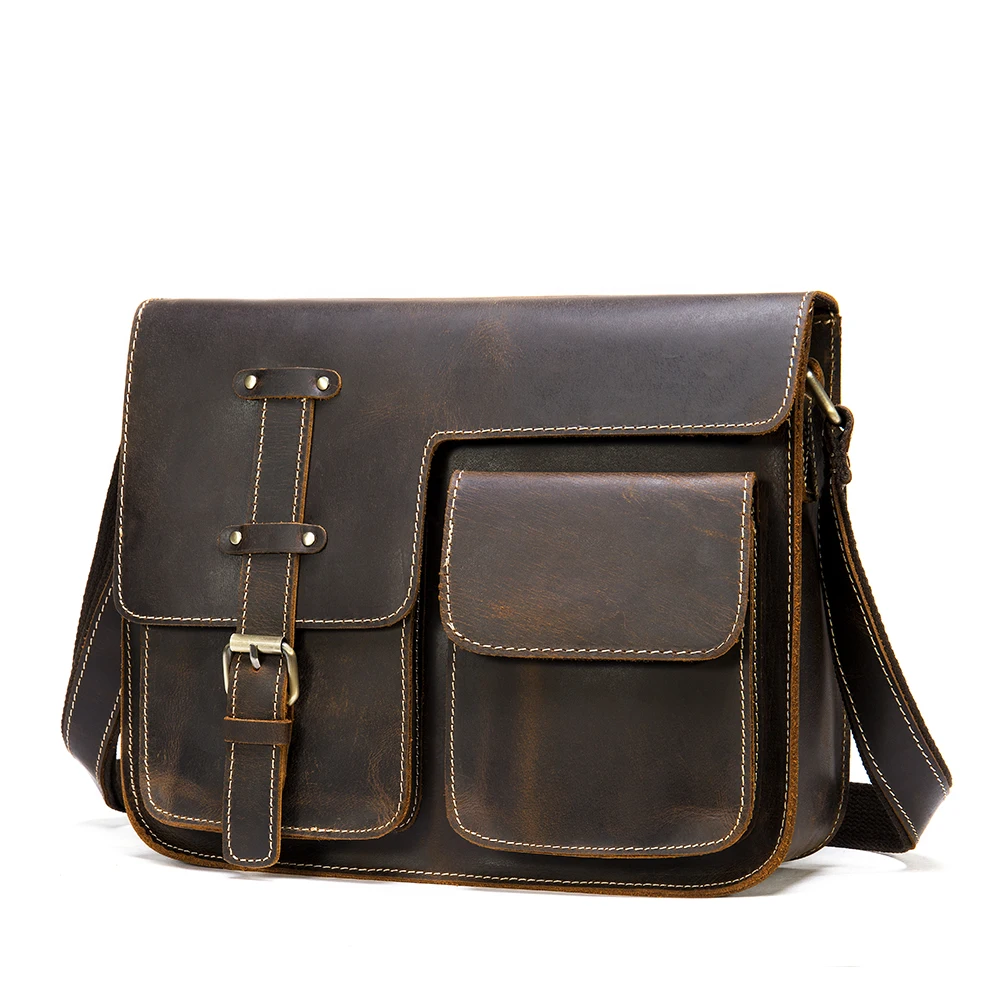 Marrant 1050 vintage crazy horse leather message bag business anti-theft cross black shoulder bag men custom
Marrant 1050 vintage crazy horse leather message bag business anti-theft cross black shoulder bag men custom