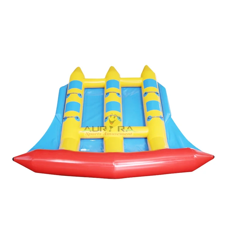 

High quality inflatable flying fish banana boat for water game, Customized