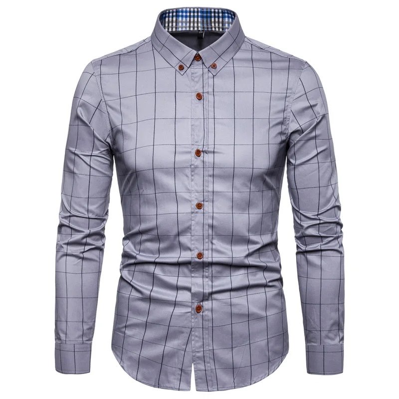 Shirt Plaid spring cotton craft men's wholesale business leisure long sleeve shirt Plaid Button Lapel coat
Shirt Plaid spring cotton craft men's wholesale business leisure long sleeve shirt Plaid Button Lapel coat