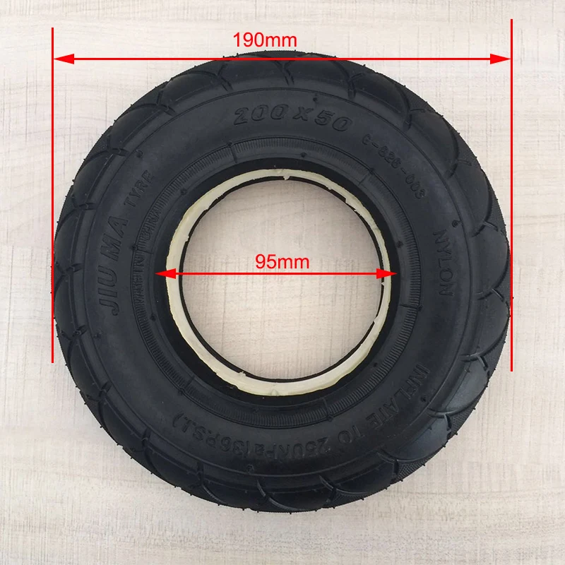 200x50 Scooter Tires 8 Inch Solid Rubber Tire Polyurethane Foam Tyres