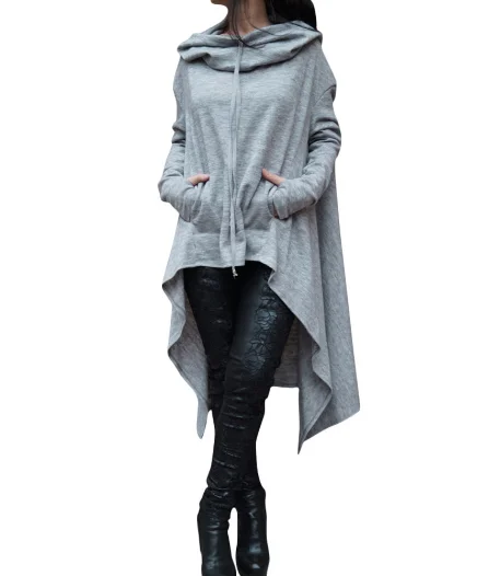 2021 Fashionable Long Asymmetric Casual Hoodies Solid Multi Color Long Sleeve Plus Size Sweatshirt Drawstring Hooded, Photo color
2021 Fashionable Long Asymmetric Casual Hoodies Solid Multi Color Long Sleeve Plus Size Sweatshirt Drawstring Hooded, Photo color