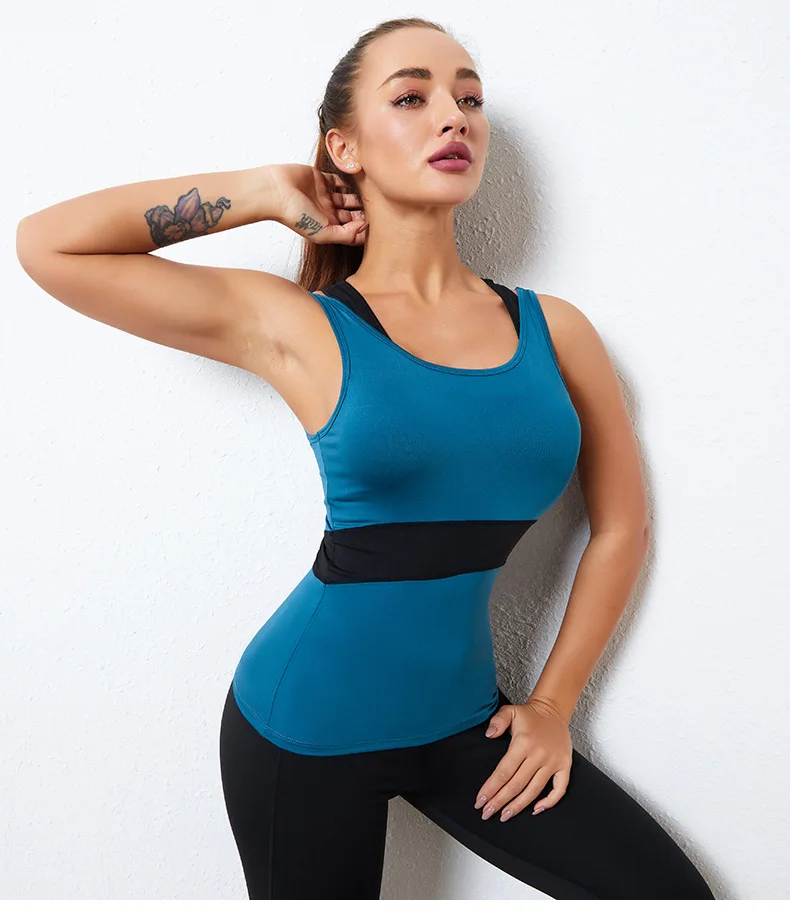 Gym Yoga Vest Women Running Fitness Clothes Sports Top Ladies color combination Tank Tops, Black/green/pastel green
Gym Yoga Vest Women Running Fitness Clothes Sports Top Ladies color combination Tank Tops, Black/green/pastel green