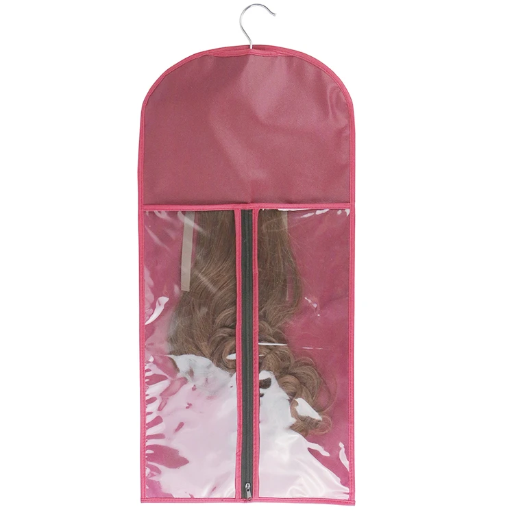 Wig Hanging Bag Dustproof Wig Storage Bag Hair Extension Holder Hair Hanger with Zipper including the Clip, As photo
Wig Hanging Bag Dustproof Wig Storage Bag Hair Extension Holder Hair Hanger with Zipper including the Clip, As photo