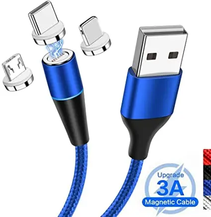 High quality OD3.8mm 3A 1M fast charging woven data transmission mobile phone USB magnetic charging cable, Black, red, blue, silver
High quality OD3.8mm 3A 1M fast charging woven data transmission mobile phone USB magnetic charging cable, Black, red, blue, silver