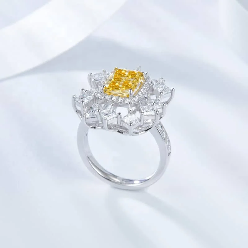 Elegant Luxury sterling silver 925 jewellery fashion rings gold plated Anniversary gift Yellow diamond, White gold (rose gold, yellow are avaliable)
Elegant Luxury sterling silver 925 jewellery fashion rings gold plated Anniversary gift Yellow diamond, White gold (rose gold, yellow are avaliable)