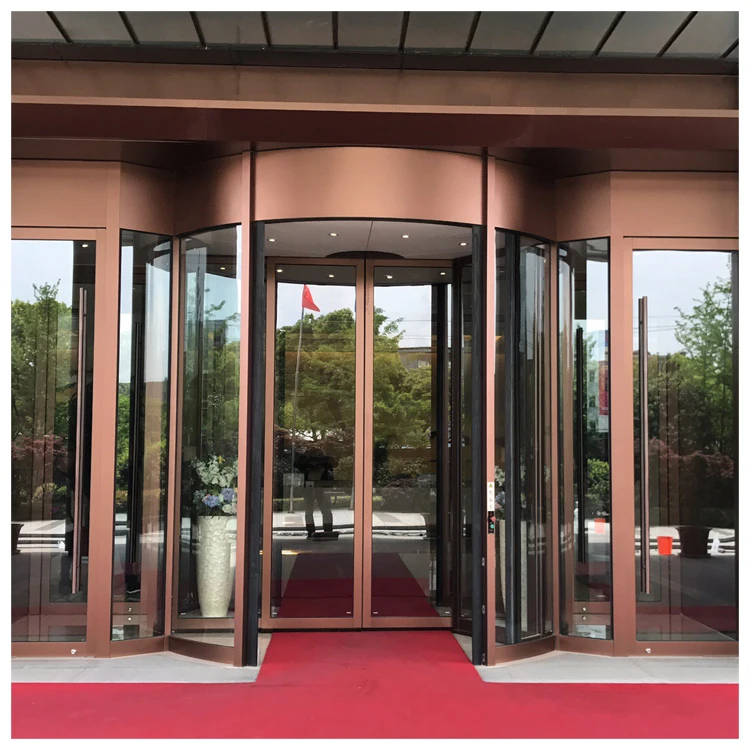 Factory price rotation door automatic revolving door golass revolving
