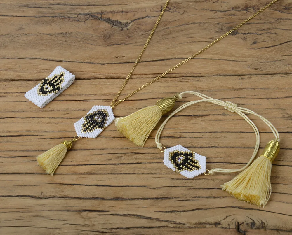 Tassel Necklace Bohemian Necklace with Tassel Stainless Steel Chain Necklace, Colors
Tassel Necklace Bohemian Necklace with Tassel Stainless Steel Chain Necklace, Colors