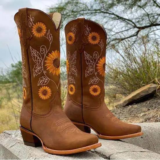 Western cowgirl National women's square toes fashion knee high thigh high low heel boots
Western cowgirl National women's square toes fashion knee high thigh high low heel boots